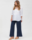 Made in Italy JOSEPH Blue Linen Maternity Pants